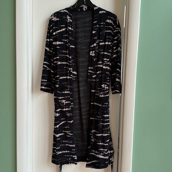 All Saints Kimodo in Black and Blush - Picture 2 of 10